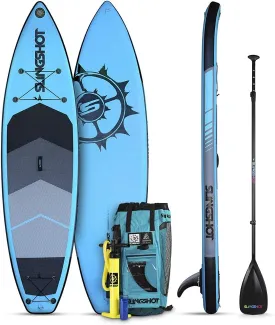 Crossbreed Airtech Inflatable SUP - Blue Sports