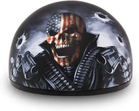 Daytona Helmets Half Skull Cap Motorcycle Helmet  DOT Approved [Graphics]