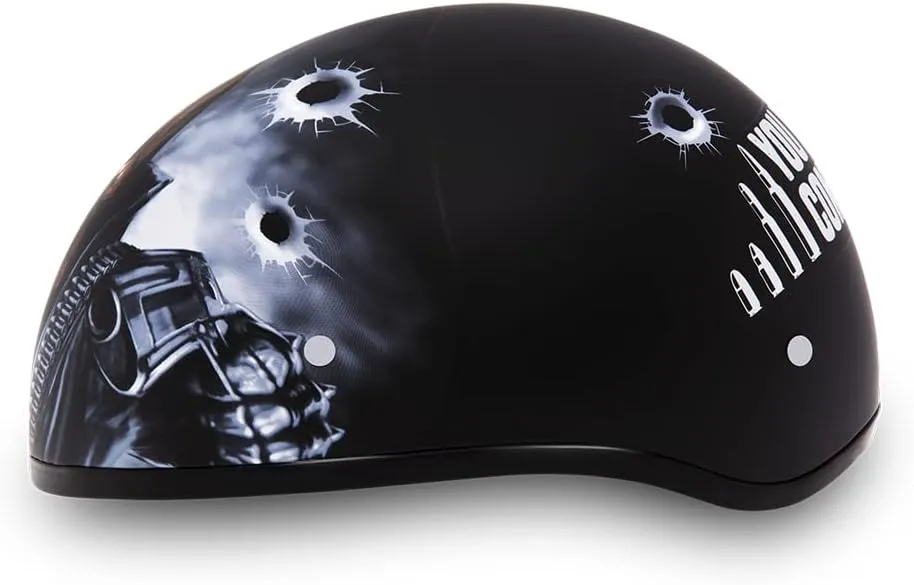 Daytona Helmets Half Skull Cap Motorcycle Helmet  DOT Approved [Graphics]