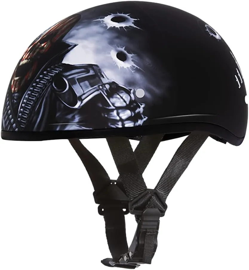 Daytona Helmets Half Skull Cap Motorcycle Helmet  DOT Approved [Graphics]