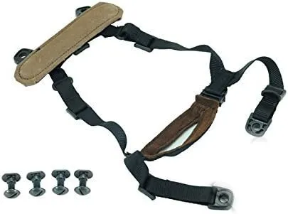 H World Shopping Airsoft Tactical MICH Helmet Retention System H-Nape with 4 Points Chin Strap