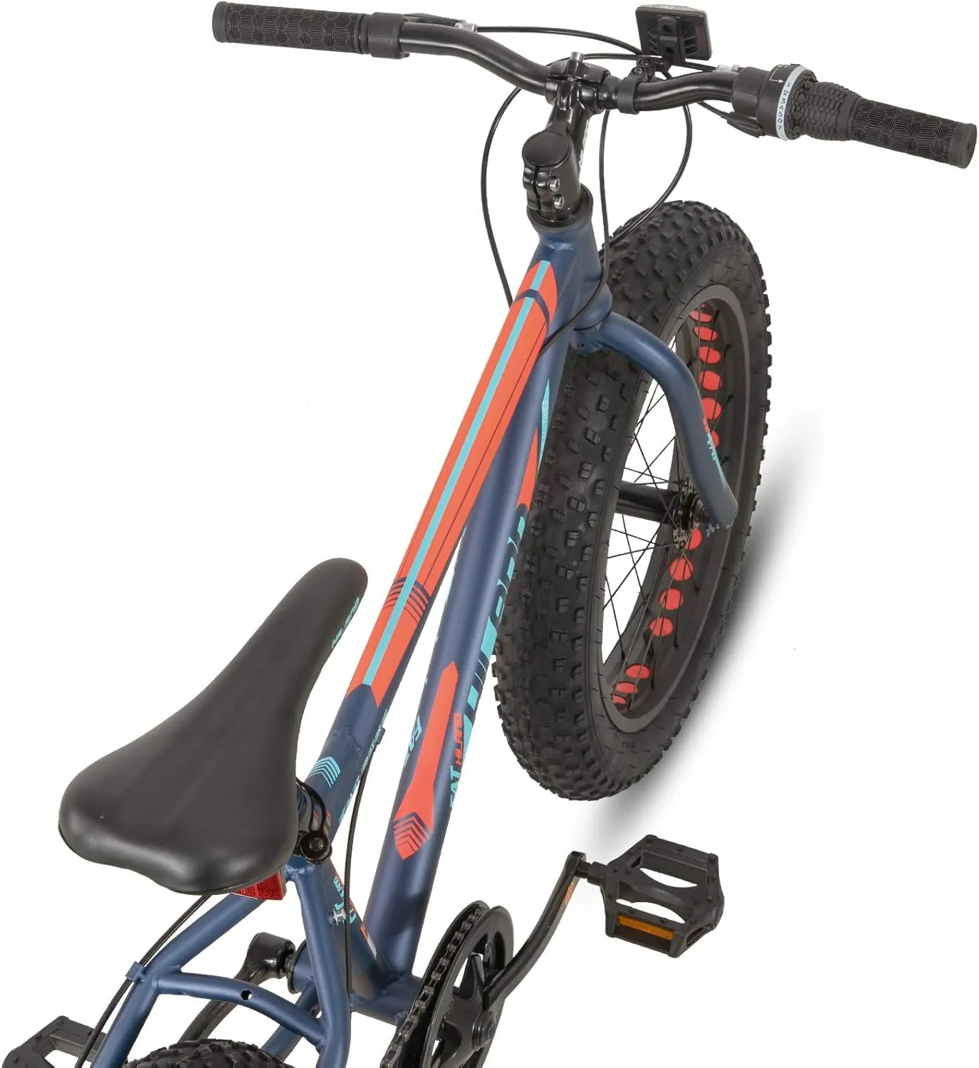 Hiland 20 Inch Kids' Bicycles Fat Tire Mountain Bike for Boys and Girls Age 5   Years, Shimano 7-Speed, Dual-Disc Brake,Kids Beach and Snow Bicycle