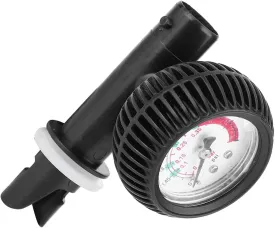 Inflatable Boat Barometer, Surfboard Pump Safety 0-5 Psi Measuring Tool Accessories Black Raft Low Tubes Boats Kayaks Surfboards Test Long Hos Nylon Air Pressure Gauge for Kayak
