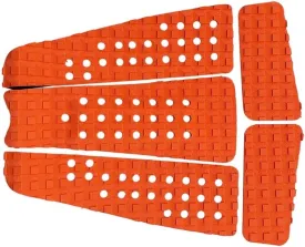 Inflatable Paddle Boards 5pcs Square Grooved EVA Surfboard Skimboard Longboard SUP Traction Deck Grip Tail Pad Trimmable Sheet Accessories Vacation Must Haves (Color : Orange)