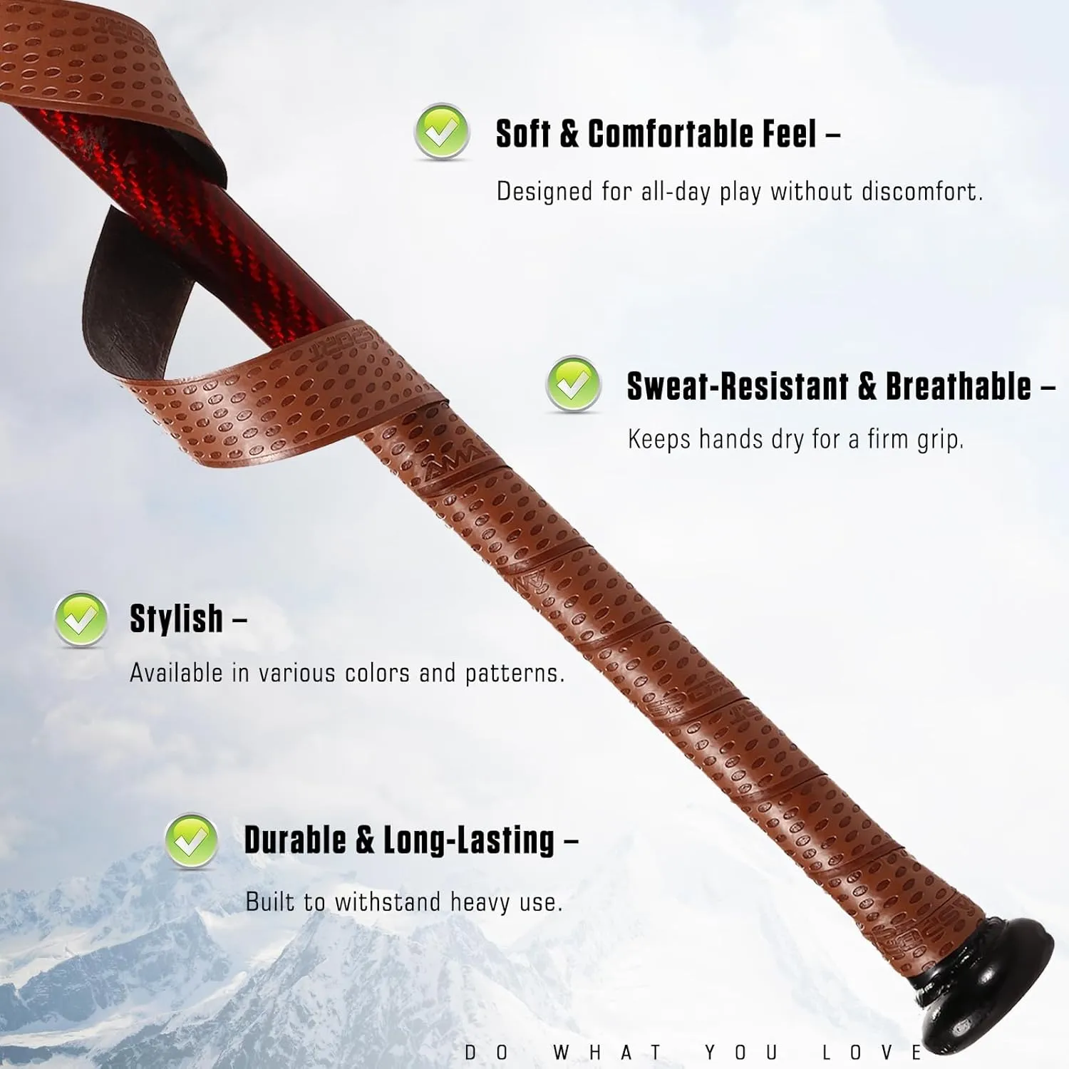 LITIAN Bat Grip Tape for Baseball & Softball ??1.1mm Non-Slip Baseball Bat Grip Tape for Pro-Level Performance ??Ideal Replacement