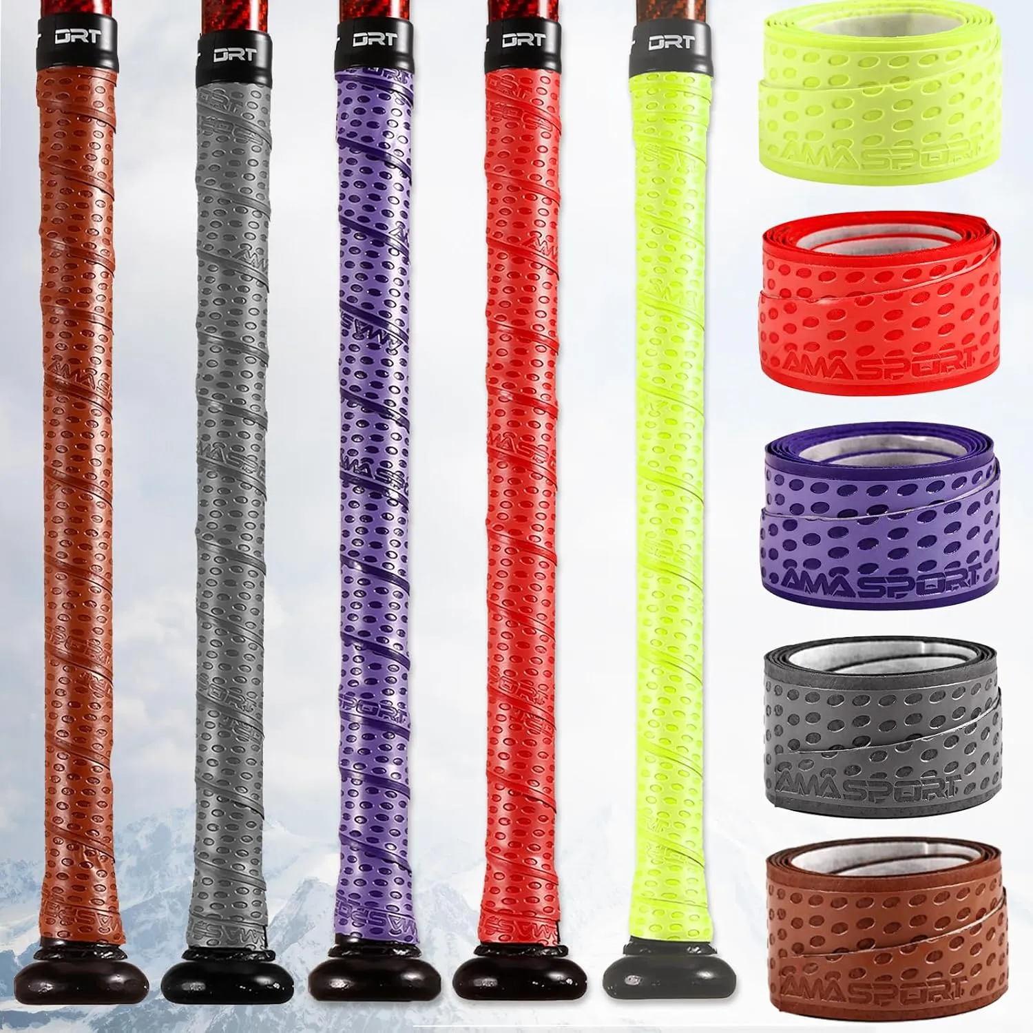 LITIAN Bat Grip Tape for Baseball & Softball ??1.1mm Non-Slip Baseball Bat Grip Tape for Pro-Level Performance ??Ideal Replacement
