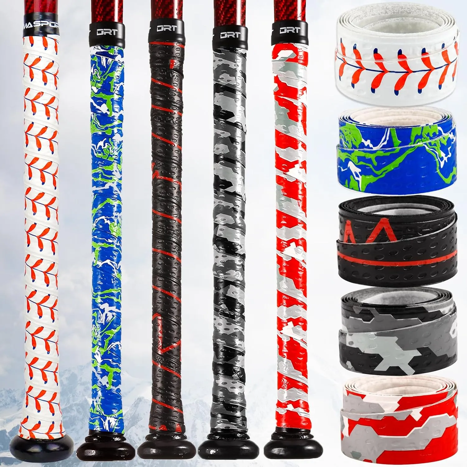 LITIAN Bat Grip Tape for Baseball & Softball ??Non-Slip and Stylish Baseball Bat Grip for Pro-Level Performance ??1.1mm