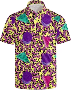 Mens Golf Shirt Dry Fit Casual Short Sleeve