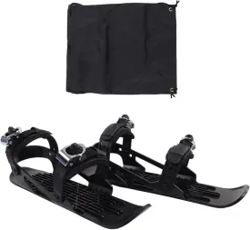 Mini Ski Skates, Mini Ski Shoes Adjusable Skiboards Attach to Skis Boots Snowskates Snowblades Skiboards for 30-38 Size Downhill Slopes Winter Sport