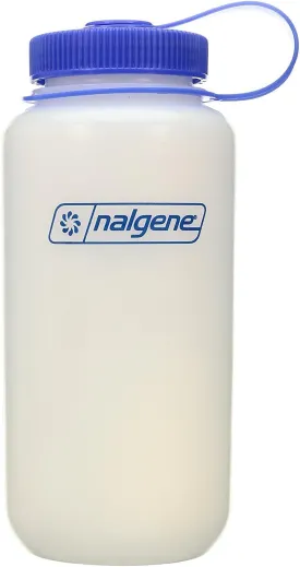 Nalgene Outdoor HDPE Wide Mouth BPA-Free Water Bottle, Plastic, 32 oz ,Blue