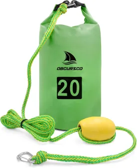 Obcursco 20L Jet Ski Anchor Kit PWC Anchor 2 in 1 Sand Bag Anchor for Float with Adjustable Buoy, PWC Sandbag Anchor for Jetski, Kayak, Seadoo, Paddle Board, Waverunner, Watercraft, and Swim Mat