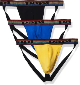 papi Men's 3-Pack Jockstrap, Athletic Supporter, Breathable Male Workout Underwear