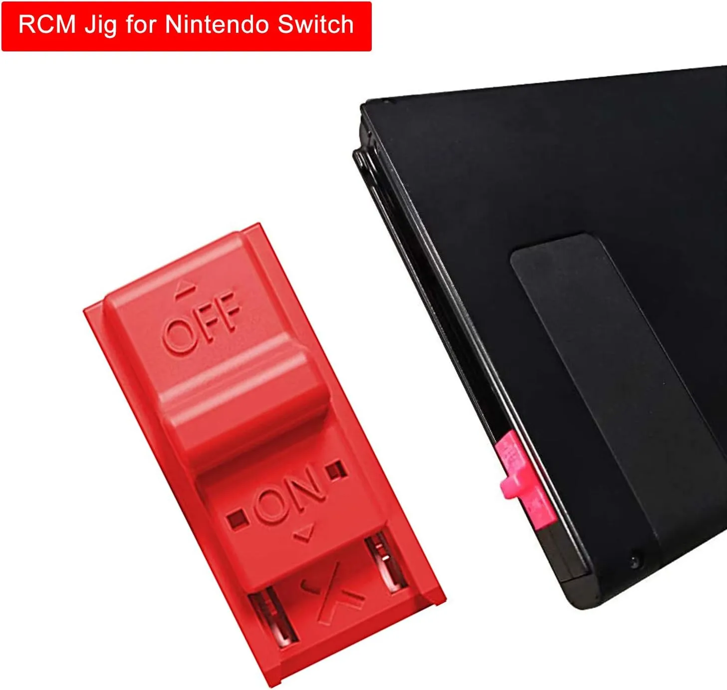 RCM Jig, RCM Clip Tool Short Connector for N-Switch Joycon Jig Dongle for NS Recovery Mode, Used to Modify the Archive, Play the Simulator(Red)