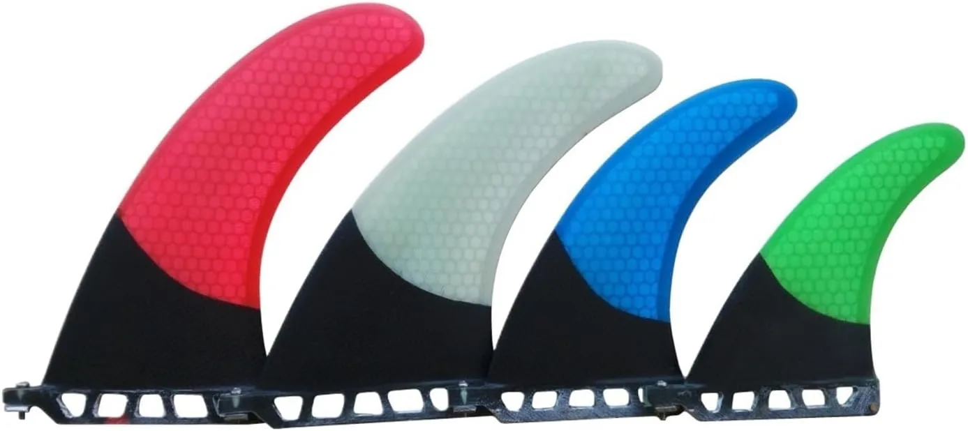 Surfboard Fins Surf Board Yep.surf Longboard Fin 6 Inch Fiberglass Sup Fin Honeycomb Single Fin Paddleboard Fin Surfing Accessories (Color : Red inch)