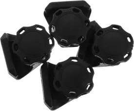 VICASKY 4 Sets Football Goggles Screws Golf Gloves Holder Quick Release Bumper Clips Accessory Glove Clips for Work Retainer Clip Fastener Glove Locks Reinforced Nylon Black